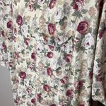 Victoria's Secret Vintage  Floral sleep shirt in Cream and Red size L Photo 4