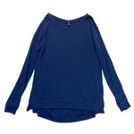 Gap Raglan Tunic Top Navy Blue lightweight burnout sweatshirt Women’s Medium Photo 0