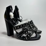 Baldi Vianca Studded High Heel Sandal Black Size 8.5 Photo 4