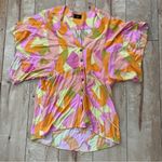 VICI Collection Mini Kimono Dress W Tie Waist & Buttons Women’s S Multi Colors Photo 1