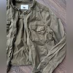 Hinge  Military Style Zip-Up Olive Green Jacket Photo 3
