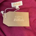 Listicle  Womens Knit Open Front Long Sleeve Tunic Cardigan Magenta Medium‎ NWT Photo 6