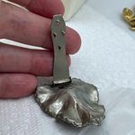 1930’s Art Nouveau leaf dress clip Silver Photo 3