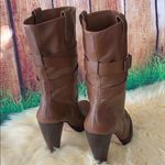 Michael Kors  Tan Heeled Boots with Chunky Heel and Smooth Leather Photo 14