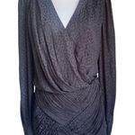 Free People  Let’s Dance Cheetah Black Cocktail Deess Size 8 Photo 0