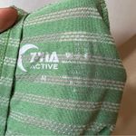 Zyia  Active green striped flowy tank top MEDIUM Photo 5
