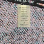 Peruvian Connection  Black Multi-Color Floral Paisley Knit Pencil Skirt Medium Photo 6