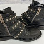 Zadig & Voltaire  Laureen black leather studded boots 6 Photo 5