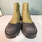 ZARA  Women's Olive and Black Ankle Boots Photo 0