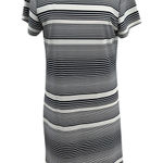Jude Connally Striped Dress Short Sleeve White Navy Blue Size Medium Photo 0