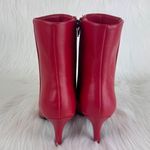 Qupid Women's  Portia Faux Leather Ankle Bootie Size 6.5 Red Photo 11