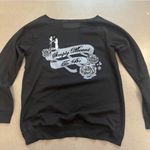 black off shoulder sweatshirt Size M Photo 0