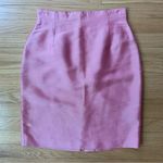 Oscar de la Renta Metalic Peony Pink Skirt Size 8 Photo 0