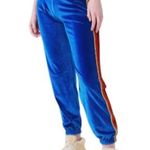 Aviator Nation Classic Velvet Sweatpant Vintage Blue Size S Photo 0