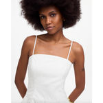 Madewell NEW Poplin Seamed Maxi Dress A Line Minimalist Cotton White US 0 Photo 4