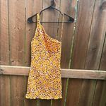 Faithfull the Brand Faithful The Brand Terre Mer One Shoulder Floral Orange Mini Dress Size 4 NWT Photo 6