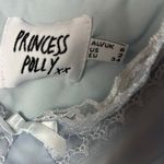 Princess Polly  OLD SCHOOL LOVE CROP TOP BLUE  size 2 Photo 8