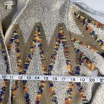 Debut  Womens S/M Open Cardigan Tribal Geometric Pattern Long Sweater Beige Brown Photo 9