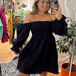 Kourt Swiss Dot Off Shoulder Long Sleeve A Photo 0