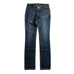 Guess Womens Gold Rhinestone Bling Logo Pocket Skinny Jeans with Stretch Size 24 Photo 0