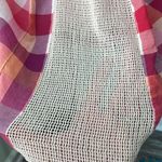 Anthropologie  Isabella Sinclair Hibiscus Tea Pink Plaid Button Down Medium Photo 6