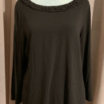 Josephine Chaus Y2k Ruffled Long Sleeve Blouse - large Photo 0