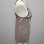 American Eagle  pale brown burnout graphic racerback tank size small Photo 2