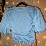 Urban Revivo V Neck Puff Sleeve Top Photo 2