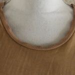 ZARA Tan Velvet-like Lace Arm Trim Tank Top Photo 1