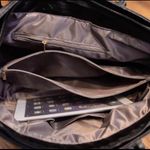 Black Braided Tote Bag Photo 3