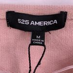 525 America  Pink Oversized Crop Sweatshirt Med New Photo 4