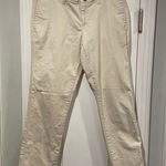 Gap  Size 0 Vintage Rolled Crop Light Khaki Chino Pants Cotton Slash Pocket Photo 0