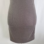 Topshop Metallic Foil Spaghetti Strap Bodycon Mini Dress Grey Silver Size 2 Photo 10