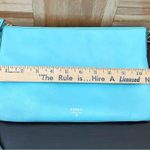 Fossil  ZB5701 Tiffany Blue Sydney Top Zip Crossbody Bag Photo 7