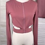 Nana Macs  (LA Society) "Petal to the Metal" Top & Short Activewear Set Mauve-XL Photo 1