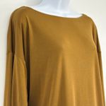 Eileen Fisher Women's Tunic Long Sleeve Boat Neck Top Tencel LG Minimalist Photo 3