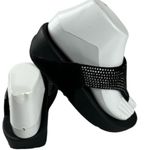 FitFlop Flare Rhinestone thong Comfort Wedge Slip On Sandals Size 6 Photo 3