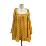 Show Me Your Mumu Briar Mini Dress Golden Yellow Polka Dot Size XS Photo 2