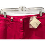 St. John Sport NWT Magenta Casual Women's Pants Size 8 Straight Leg Pink Cotton Photo 2
