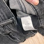 a.n.a black high rise stright leg raw hem jeans size 8 button fly Photo 9