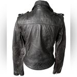 Zadig & Voltaire Black Leather convertible Biker Jacket Photo 7