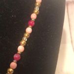 Handmade Handcrafted Pink Stone Beaded Pendant OOAK Photo 5