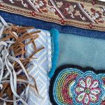 Catena handmade BOHO crossbody bag purse beadwork leather fringe Photo 7