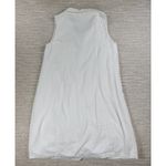 Anthony Richards Shirt Dress Womens 16W White Linen‎ Blend Pleated Midi Collared Size 16 Photo 2