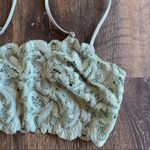 Free People Reese Lace Bralette Sage Bud Size Medium Photo 3