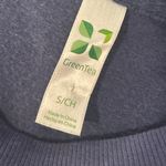 Green Tea Women's "But first COFFEE" Statement Sweatshirt, Blue Size S Photo 6