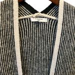 FRNCH  long open front black and‎ white/cream sweater Photo 3
