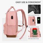 NWT Goloni Pink Laptop Backpack w/ USB Charging Port – Fits Up to 16”Laptop Photo 3