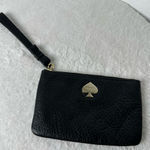 Kate Spade  Black Wristlet with Gold Accent and Bow Detail on the Strap Photo 0