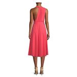 Halston Heritage  Coral Sleeveless Asymmetrical dress | 10 NWT Photo 1
